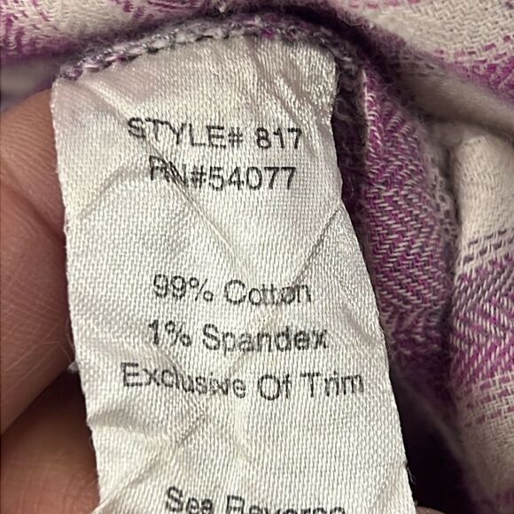 CAbi médium plaid long sleeve with adjustable tie in back - Picture 6 of 6